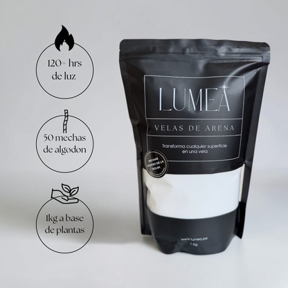 Refill velas de arena 1KG + 50 mechas