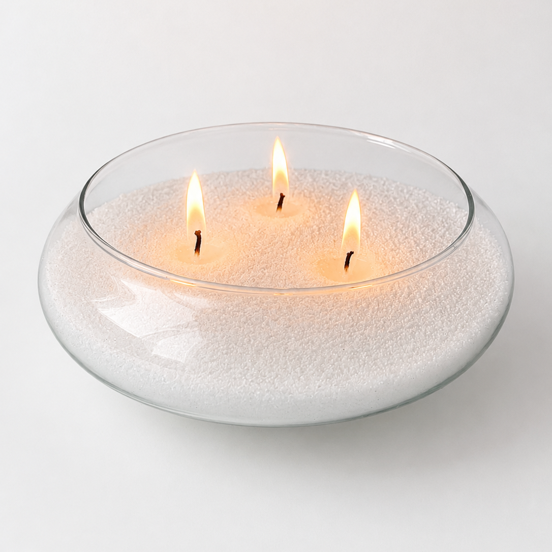 Pack Glow 500gr : Velas de arena + Mechas + Bowl