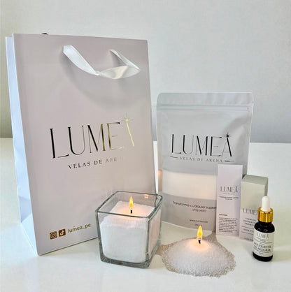 Pack Bestseller: Velas de arena + Esencia Aromática + Mechas + Bowl 🎁