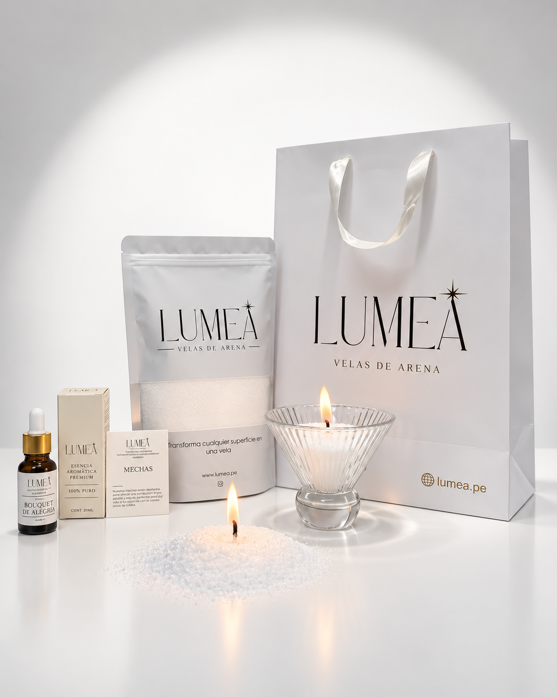 Pack Bestseller: Velas de arena + Esencia Aromática + Mechas + Bowl a elección 🎁