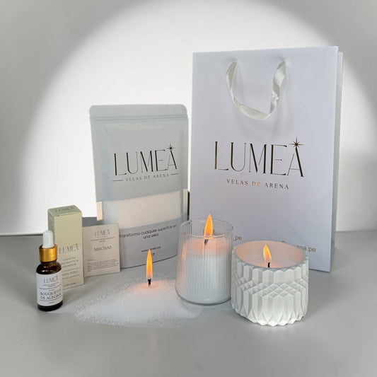 Pack Bestseller: Velas de arena + Esencia Aromática + Mechas + Bowl a elección 🎁