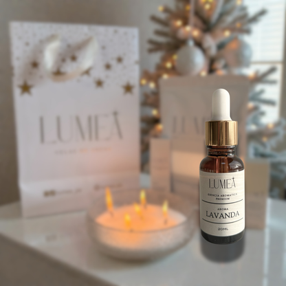 Pack Holiday Glass: Velas de arena + Esencia Aromática + Mechas + Bowl 🎁