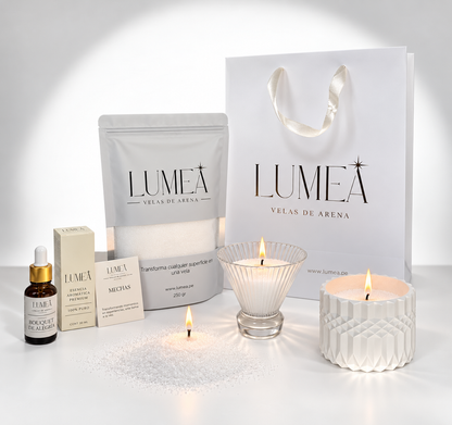 Pack Bestseller: Velas de arena + Esencia Aromática + Mechas + Bowl a elección 🎁