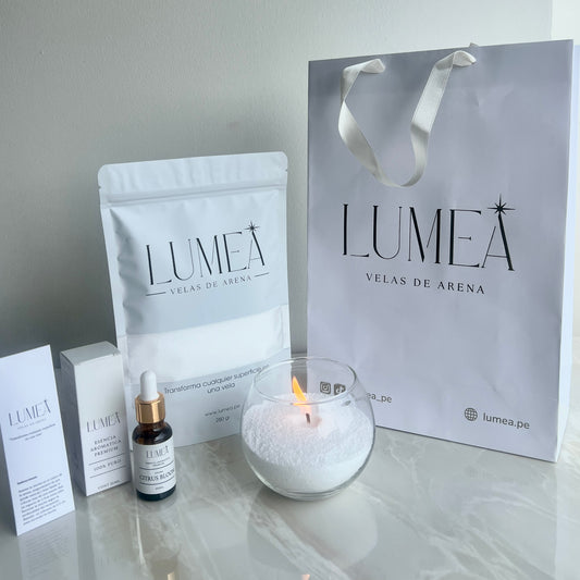 Pack Bestseller: Velas de arena + Esencia Aromática + Mechas + REGALO  🎁
