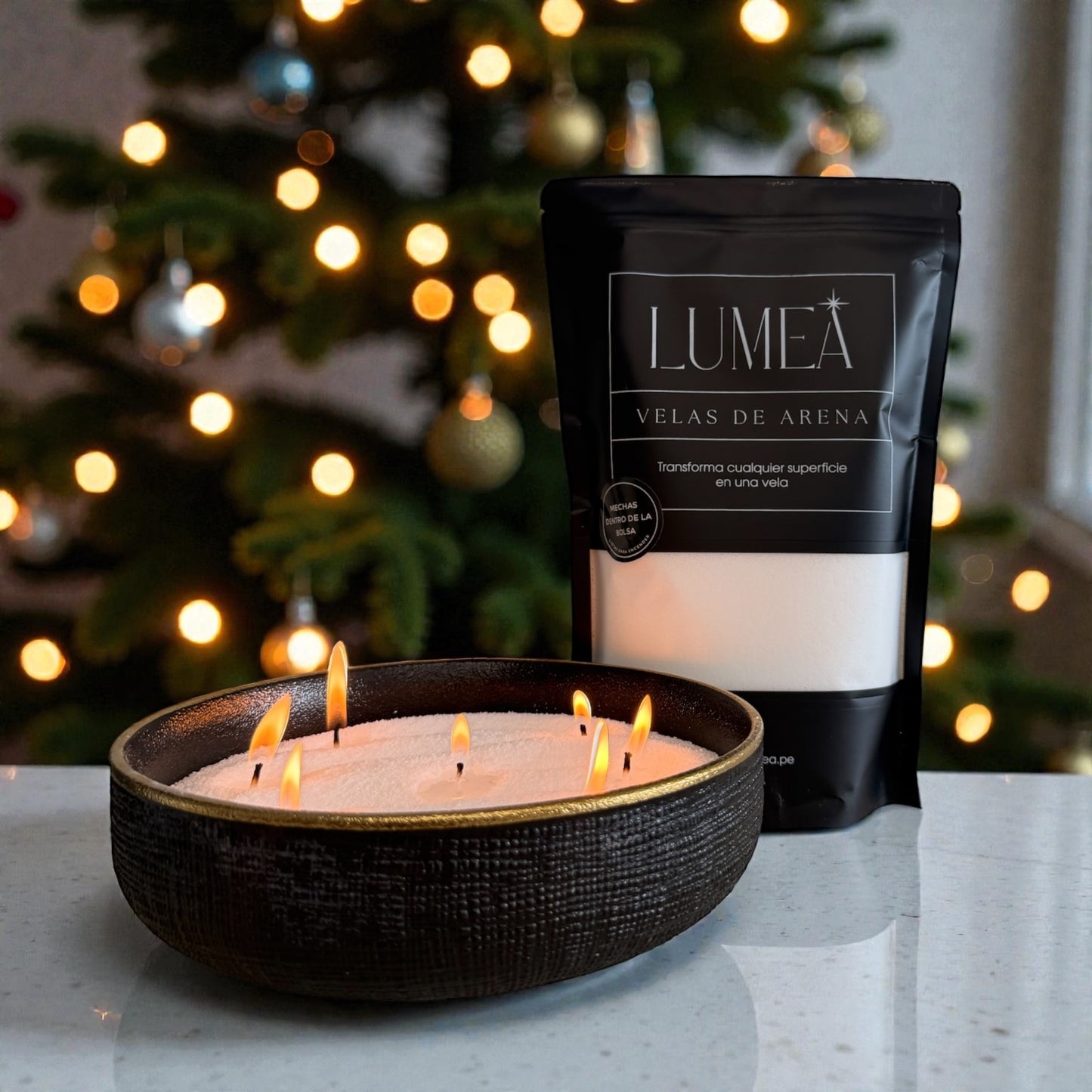 Pack Holiday Exclusive 1KG: Velas de arena + Mechas + Bowl XL🎁