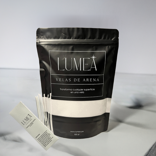 Refill arena para velas 500gr + 20 mechas
